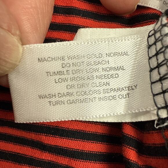 Cutter & Buck Signature Collection Mens Polo Shirt Size XL Black & White Stripes - Picture 10 of 10